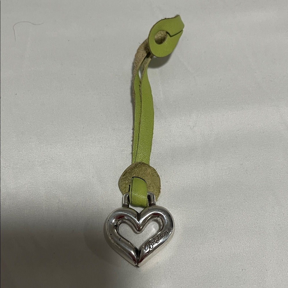Brighton heart silver hang charm on bags
